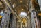 Interior of the Saint Peter Cathedral in Vatican