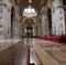 Interior of Saint Peter\'s dome Rome, Italy.