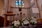 Interior of Saint Saba Cathedral in Bcharri, Lebanon. Bsharri - is a beautiful town of Kadisha Valley, part of the Unesco World