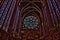 Interior of the Sainte-Chapelle in Paris