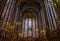 Interior of Sainte-Chapelle, Paris, france