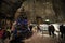 Interior in salt mines in Wieliczka at Christmas