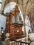 Interior of San Martin Church at the Plaza Mayor, Main Square of Trujillo. Spain