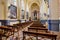 Interior Sanctuary of Santa Maria Magdalena ancient monastery in Novelda with icons on walls