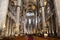 Interior of the Santa Maria del Mar church in Barcelona, Catalonia, Spain