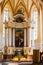 Interior saxon church copsa mare transylvania