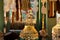 Interior of Shop Window on Huntington Beach Pier Selling Seashell Wind Chimes and Coastal Home Decor