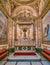 Interior sight from Church of Santa Maria in Monserrato degli Spagnoli, Rome, Italy.