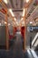 Interior of South West trains rail carriage.