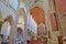 The interior of St Bavokerk Church, with a wooden vaulted ceiling and the organ built by Christian Muller in 1738