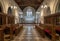 Interior of St Mary the Virgin church in village of Hambleden