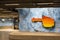 Interior of the Stadion metro station 1973 in Stockholm, Sweden - Europe