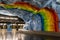 Interior of the Stadion metro station 1973 in Stockholm, Sweden - Europe