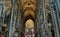 Interior of Stephansdom St Stephen`s Cathedral, Vienna, with Peter Baldinger Sky of Stones installation