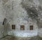 Interior of the Stone Crows Monastery, Village of Jgheaburi, Corbi commune, ArgeÈ™ county, Romania