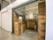 An interior of a storage space unit displaying the boxes at Extra Space Storage