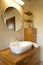 Interior of stylish modern bathroom