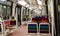 Interior of subway train