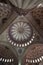 Interior of the Sultan Ahmed Mosque, or blue mosque, in Istanbul