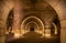 Interior of Sultanhani Caravanserai, an ancient fortified inn on the caravan route, Aksaray, Turkey