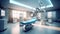 Interior of a surgery room in a hospital,Empty operating room with medical equipment,AI generated