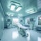 Interior of a surgery room in a hospital,Empty operating room with medical equipment,AI generated