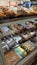 Interior of a swedish pastry shop, bakery at Stockholm, Sweden.