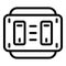 Interior switch energy icon, outline style