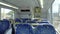 The interior of Sydney Train which is no passenger in pandemic Covid 19, the footage is panning.