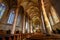 Interior of Szent Erzsebet church in Budapest, Hungary