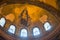 Interior of the temple. Hagia Sophia mosaic of the Virgin and Child, Turkey, Istanbul