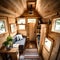 Interior of a tiny home - ai generated image