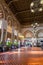 Interior of Toledo Train Station with stained glass and islamic tile decoration