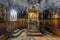 Interior of the Tomb of the Virgin Mary, the mother of Jesus at the foot of mount of olives in Jerusalem, Israel