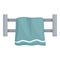 Interior towel dryer icon cartoon vector. Warmer coil