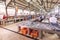 Interior of the traditional portuguese market in Loule, Algarve, Portugal. This market is the biggest market hall of the algarve