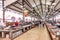 Interior of the traditional portuguese market in Loule, Algarve, Portugal. This market is the biggest market hall of the algarve