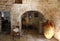 Interior of a traditional Trullo house in Alberobello, Italy