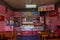 Interior of Typical Fijian Indian restaurant serving Fijian dishes with heavy Indian influence flavour