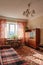 Interior of typical soviet style apartment.