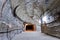 Interior of the underground corridor in the salt mine