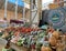 Interior and vegetables counter of the Bessarabian grocery market in Kiev