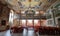 Interior view of the 17th century Kupa Synagogue in Kazimierz, the historic Jewish quarter of Krakow, Poland.