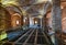 Interior view of the Chapel of the Bones in San Francisco Church in Evora