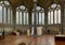 Interior view of the Chapter House in the historic Salisbury Cathedral with the Magna Carta tent exhibit