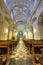 Interior view of church at the Benedictine Abbey in Tyniec, Poland