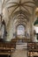 Interior view of the church of Saint Ronan in Locronan in Brittany