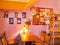 Interior view of the cute Moon Cafe