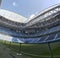 Interior view of the empty Stadio before the match