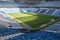 Interior view of the empty Stadio before the match